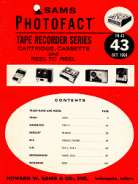 Photofact Tape Recorder Service Manuals
